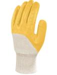 Light Weight Yellow Nitrile Coated interlock Glove Rukavice Od Nitrila