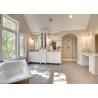 Buy cheap Custom Bathroom Vanity Cabinets Paint Surface Granite Countertop Including Basin Faucet from wholesalers