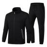 Buy cheap Cotton Zipper Pocket RIB CUFF Mens Track Jacket And Pants Set 140-210g from wholesalers