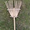 Buy cheap 11 Tine 145cm Bamboo Rake Handmade Rustless Garden Rakes Harrow from wholesalers