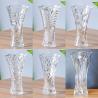 Buy cheap Thickened Wall Crystal Glass Vase , 10 Inch Tall Diamond Cut Glass Vase from wholesalers