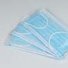 Buy cheap Blue Non Woven No Irritation 3 Ply Individual Packaging Face Masks from wholesalers