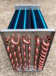 Refrigeration Hot Water Coils HVAC Anti Corrosive Blue Fin Copper Condenser