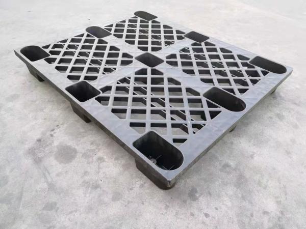 Buy cheap HDPE Reinforced 1200*1000 Mm Black Plastic Pallets from wholesalers