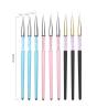 Buy cheap Crystal Painting 11mm 3d Nail Liner Brush Nail Art Tools 3pcs Set Plastic Handle from wholesalers