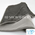 Customized Microfiber Cleaning Cloth Towel Grey Color Square Shape Bath Beach