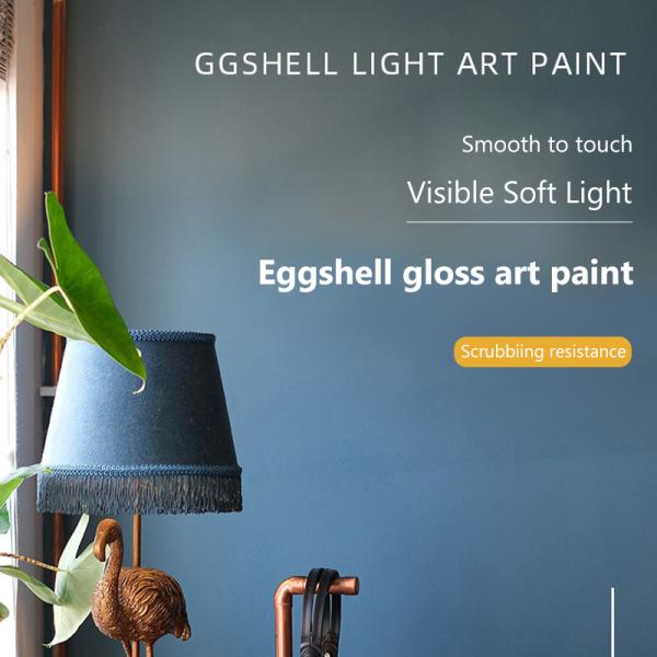 Customized Colors Acrylic Water Resin Powder Eggshell Wall Paint for Existing Finishes