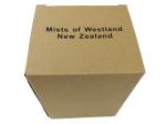 Nature Color Kraft Paper Cardboard Corrugated Material Custom Black Color Logo