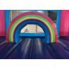 Buy cheap Pink Rainbow Unicorn Bounce House For Adult Fire Retardant And UV Protective Material from wholesalers