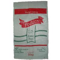 Buy cheap Durable Woven Polypropylene Flour Packaging Bags 25kg High Strength Reusable product