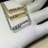 Buy cheap Luxury jewelry Mk Three drill sliding necklace 18k white gold yellow gold rose gold diamond necklace from wholesalers