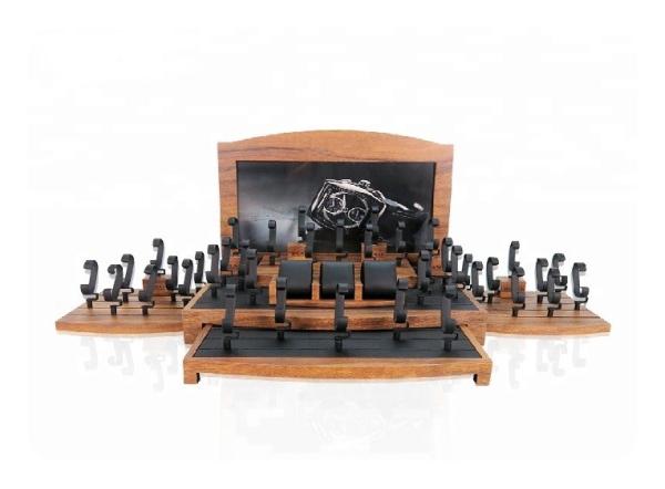 Buy cheap Natural Wood Watch Display Stand / Watch Display Set Silk Screen Logo from wholesalers