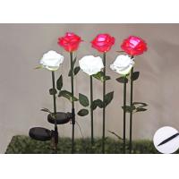 Buy cheap Solar silicone rose Lights Outdoor Lawn Park Decoration Lamp LED Silicone Rose product