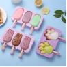 Buy cheap Silicone Purple DIY Ice Cream Mould With Stick Kitchen Supplies from wholesalers