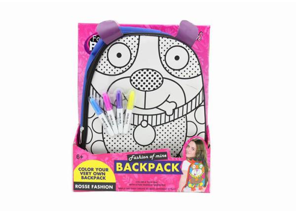 Buy cheap DIY Painting Backpack Arts And Crafts Toys Draw Your Own School Backpacks from wholesalers
