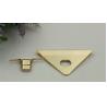 Buy cheap Design triangle shape light gold & nickel bag twist turn lock from wholesalers