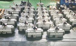 Buy cheap WUXI AT series quarter turn pneumatic actuators control valve from wholesalers