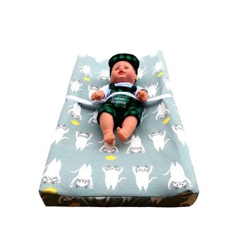 Washable Cover Baby Changing Table Pad , PU Foam Nappy Changing Mat For Hospital