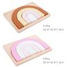 Buy cheap Non Toxic 22cm Rainbow Stacker Wood Montessori Creative Wood Toys from wholesalers