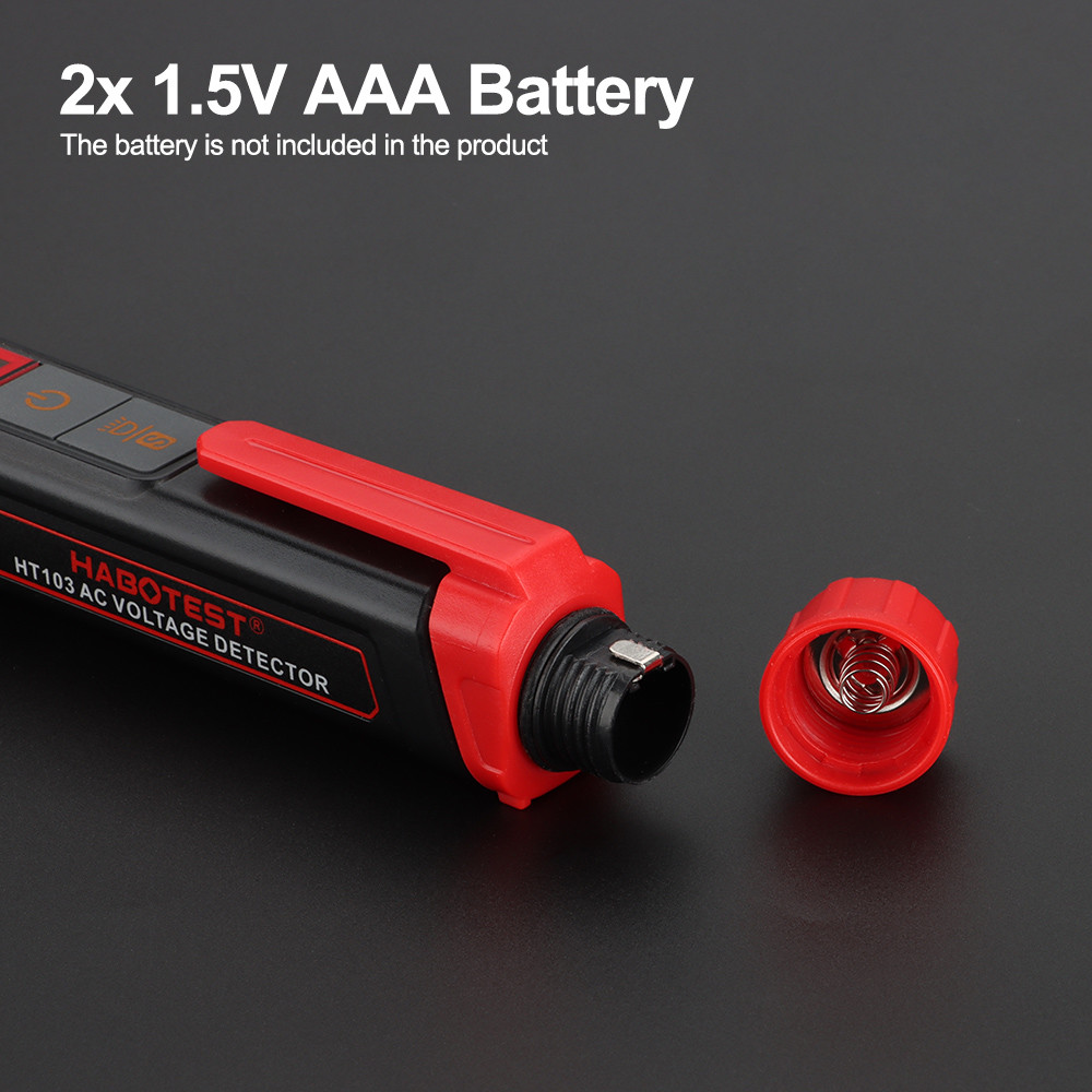 HT103 Voltage Tester 12-1000V Non-Contact Waterptoof Digital AC Voltage Detector Electrical Tester With LCD Display