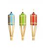 Buy cheap Halloween Decoration Bamboo Tiki Torches With Refillable Weaving Metal Oil Canister from wholesalers
