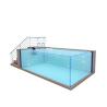 Buy cheap Solid Safety Endless Clear Glass Panels Custom Outdoor In-Ground Family Swimming Pool from wholesalers