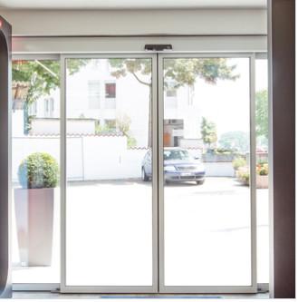 Buy cheap Airport / Shop silver security Commercial Automatic Sliding Doors operator from wholesalers