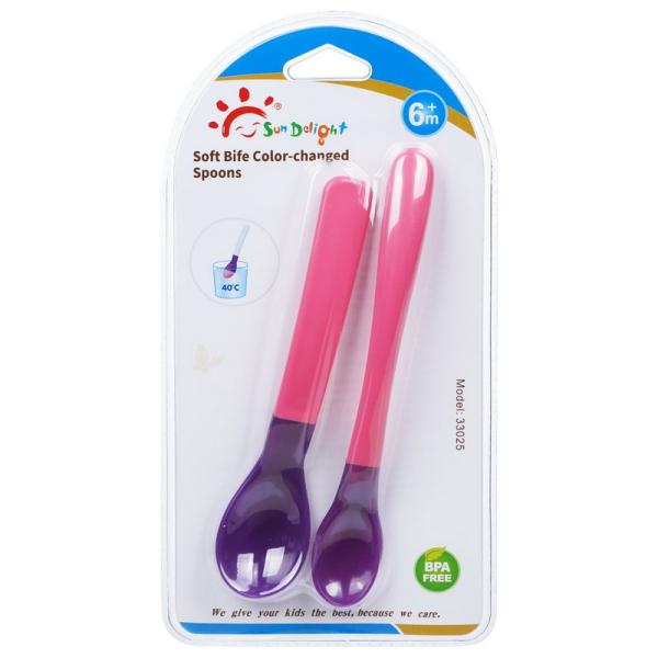 Buy cheap PP TPE Soft Color Change Baby Feeding Spoons from wholesalers