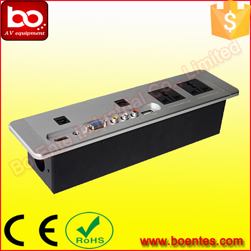 Multi-functional Wall Mount Media Hub Socket for Hotel TV AV Solutions