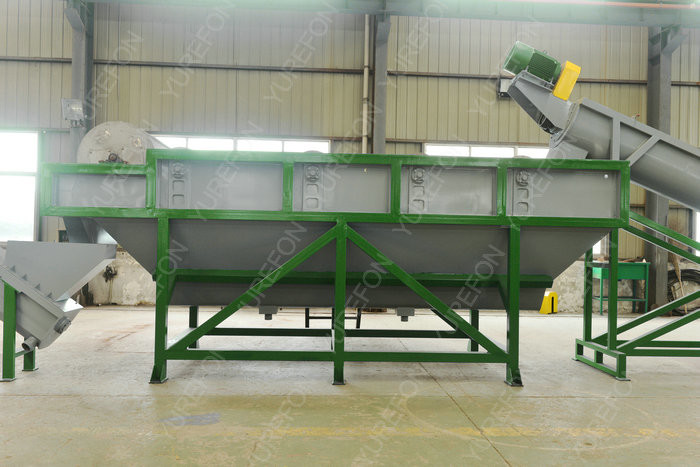 Automatic PP PE Soft Plastic Film Washing Recycling Machine 150 KW Low Consume 