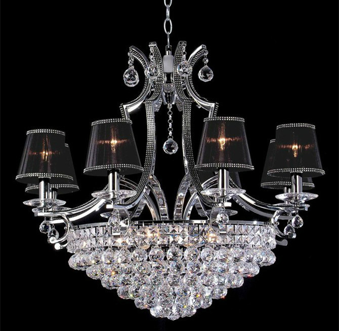 Large Luxury Cascading Crystal Chandelier Light with K9 crystal Ball Fixtures (WH-CY-130)