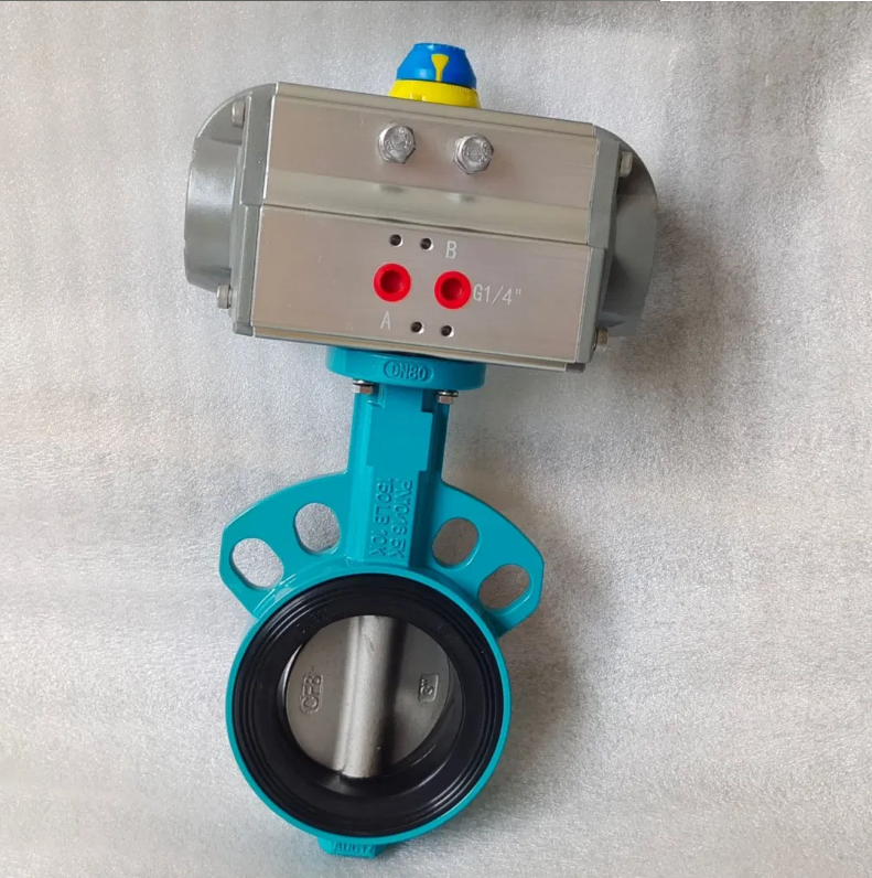 Customize Ductile Iron Pneumatic Actuator Butterfly Valve with Complete Certificate