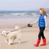 Buy cheap Automatic Retractable 3 In 1 Rope Dog Leash With Flashlight And Poop Bags from wholesalers