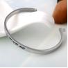 Buy cheap Stainless steel open bracelet, Custom Inspirational Jewelry Fashion Stainless Steel Cuff Bangle Bracelet from wholesalers