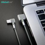 Elbow L Shaped Mobile Phone USB Cables Anti Fingerprint Practical