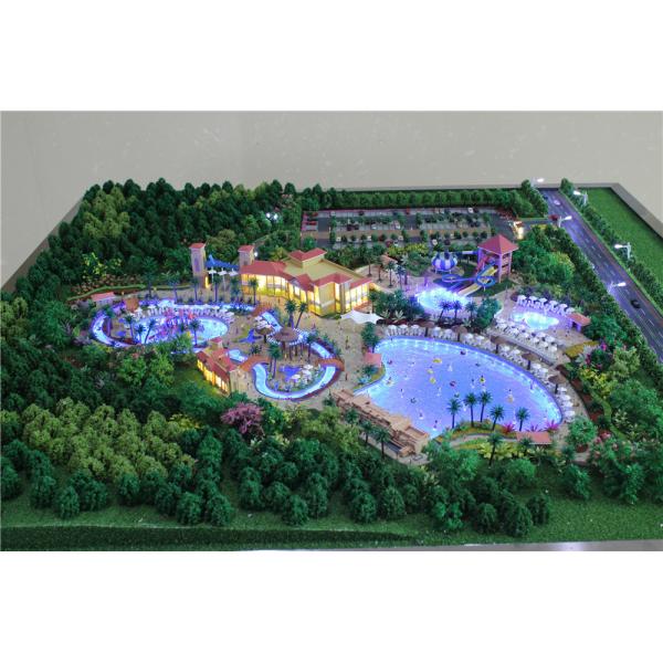 Amusement Park 3D Industrial Scale Models Warm LED Light Travel Case Packing