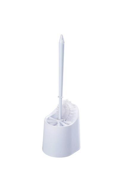 Anti Slip Base Hard Bristle Toilet Brush With Holder Good Grips Hideaway Compact