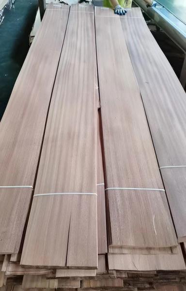 Buy cheap 1MM Furniture Sapele Wood Veneer Sapelli Flat Cut Panel AA Grade from wholesalers