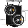 Buy cheap Bike Trailer Cargo Foldable Max Load, 2x16'' Inflatable Wheels, Aluminum Bicycle Cargo Trailer w/Hitch, for Lugg from wholesalers