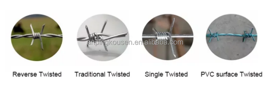 Galvanized/PVC Coated Farm Barbed Wire Hot Dipped Galvanized for Agricultural Fencing