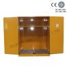 Buy cheap Steel Yellow Big Flammable liquid Storage Cabinet With High Gloss Surface Double Door from wholesalers