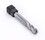 Tungsten Carbide 3 Flute End Mill / Roughing End Mill For Aluminum No Coating