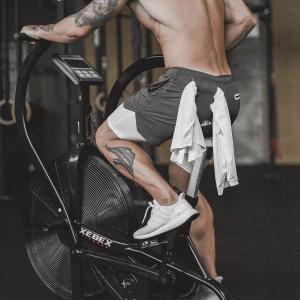 Buy cheap Double-layer Sports Quick-drying Shorts Five-point Shorts European American Men's Summer New Fitness Training Running Men Woven from wholesalers