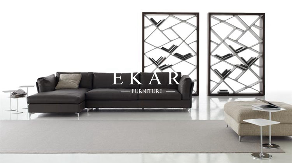 European Style Modern Leather Sectional L Shaped Sofa