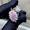 Buy cheap 18k Marquise Shape Lab Grown Pink Diamond Ring Sakura Pink Luxury Design For Party from wholesalers