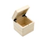 Jewelry Box Organizer for Women, Rustic Wooden Jewelry Box with Mirror & Ring