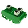 Buy cheap RJ45 8P8C Female Jack Extension Cable Adapter Splitter Buss Board Din Rail from wholesalers