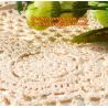 Buy cheap round crochet tablecloth white round tablecloths, Corcheted Lace Table linen, Tablecloth from wholesalers