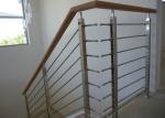 Round / Square Post Stainless Steel Railing Rod Bar Optional For Balcony /