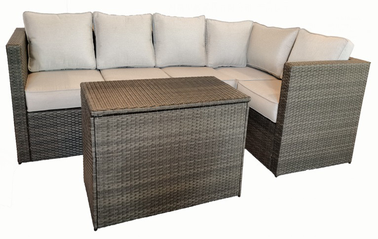 Outdoor Garden Wicker Rattan Sectional Sofa Patio Sofa Set With Cushion